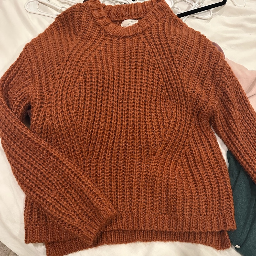 Universal Thread burnt orange sweater